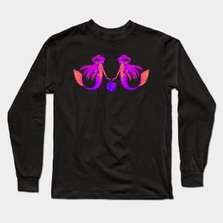 Sea Nymphs Holding Earth in their hands. Long Sleeve T-Shirt